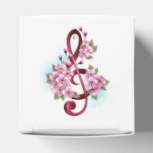Ballotins Musical treble clef notes with sakura flowers (Haut)
