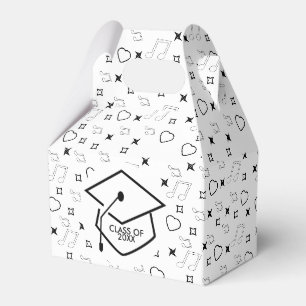 Ballotins Musique de Graduation Moderne 2020 Noir Blanc