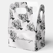 Ballotins Musique noire et blanche Treble Clé Arbre Boîte à  (Ouvert)