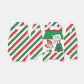 Ballotins nains de Noël pickleball, texte personnalisé gable (Déplié)