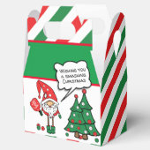 Ballotins nains de Noël pickleball, texte personnalisé gable (Ouvert)