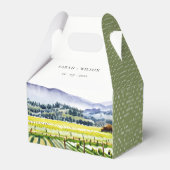 Ballotins Napa Valley Watercolor Vineyard Paysage Mariage (Arrière)