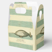 Ballotins Narwhal Antique Baleine Aquarelle Art scientifique (Ouvert)
