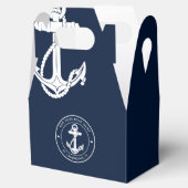 Ballotins Nautical Navy Blue Anchor Boat Name Custom (Ouvert)