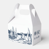 Ballotins Nautique Voilier Mariage Favor Box (Arrière)
