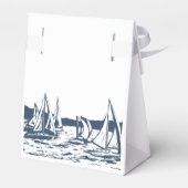 Ballotins Nautique Voilier Mariage Favor Box (Arrière)
