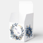 Ballotins Navy Blue and Gold Peony Flower Wedding (Ouvert)