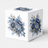 Ballotins Navy Blue and Gold Peony Flower Wedding (Arrière)