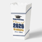Ballotins Navy Blue Class of 2026 Graduation Party Popcorn (Recto)