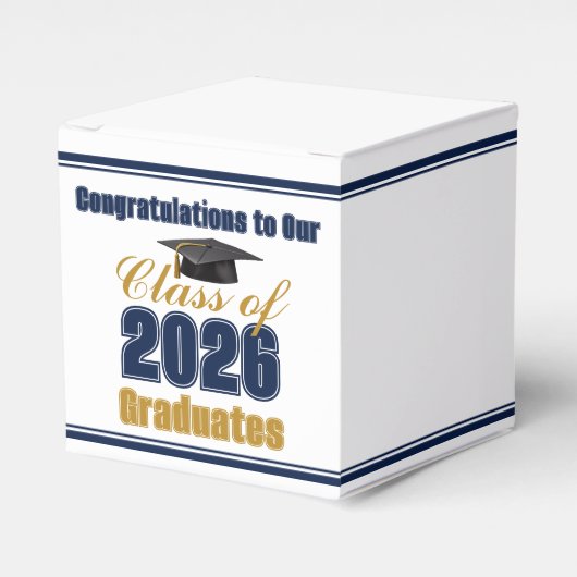 Ballotins Navy Blue Class of 2026 Graduation Party Small (Verso)