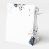 Ballotins Navy Blue et Dusty Rose mariage Favor Box (Arrière)