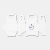 Ballotins Navy Blue Minimal Monogram (Déplié)