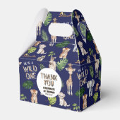 Ballotins Navy Blue World One Theme Safari Animaux Anniversa (Verso)