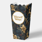 Ballotins Navy Gold Holly Medallion Pattern (Verso)