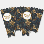 Ballotins Navy Gold Holly Medallion Pattern (Déplié)