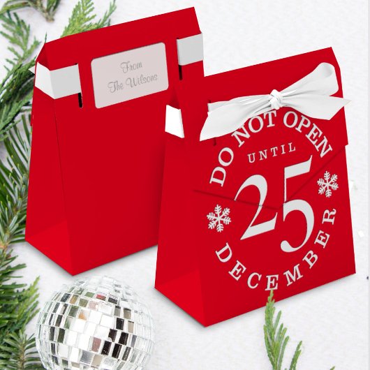 Ballotins Ne pas ouvrir avant Noël