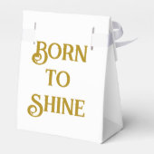 Ballotins Née pour briller Boîte de faveur blanche (Arrière)