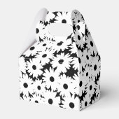 Ballotins Négative Space Daisées blanc sur noir (Arrière)