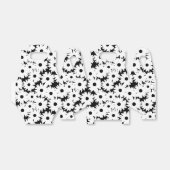 Ballotins Négative Space Daisées blanc sur noir (Déplié)
