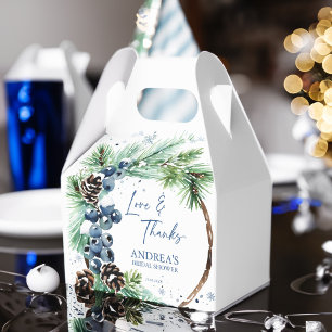 Ballotins Neige amoureuse hiver nuptiale pins de douche wrea