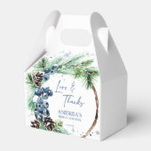 Ballotins Neige amoureuse hiver nuptiale pins de douche wrea (Verso)