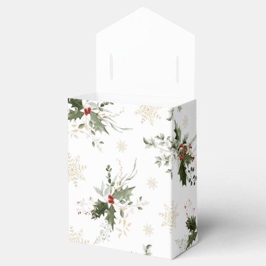 Ballotins Neige en amour Flocons de neige dorés Baby Shower (Ouvert)