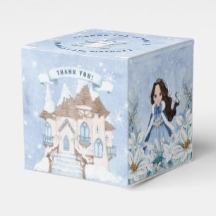 Ballotins Neige hiver foncé Haired Princess Anniversaire