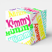 Ballotins Neon coloré personnalisé "Nom dans les lumières" (Arrière)