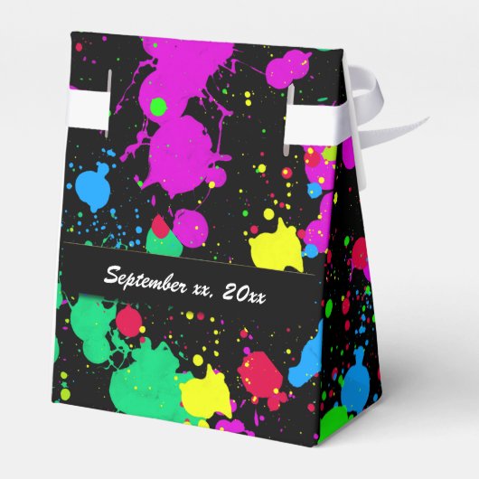 Ballotins Neon, Faux Glow in the Dark, Bat mitzvah, Custom (Arrière)