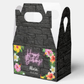 Ballotins Neon Forêt Tropicale Été Hawaii Joyeux Anniversair (Ouvert)