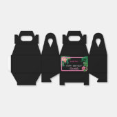 Ballotins Neon Pink Tropical Botanical Fête d'Anniversaire (Déplié)