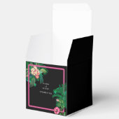Ballotins Neon Pink Tropical Retro Botanical Mariage (Ouvert)