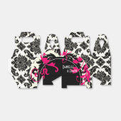 Ballotins Neopolitan Damask Paisley | fuschia noir blanc (Déplié)