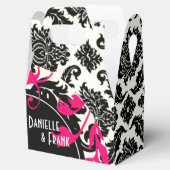 Ballotins Neopolitan Damask Paisley | fuschia noir blanc (Ouvert)