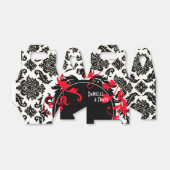 Ballotins Neopolitan Damask Paisley | noir rouge blanc (Déplié)