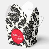 Ballotins Neopolitan Damask Paisley | noir rouge blanc (Ouvert)