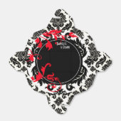 Ballotins Neopolitan Damask Paisley | noir rouge blanc (Déplié)