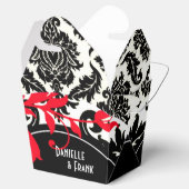 Ballotins Neopolitan Damask Paisley | noir rouge blanc (Ouvert)