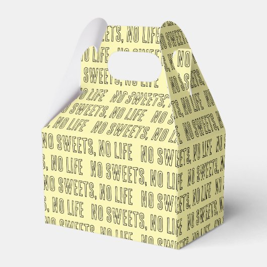BALLOTINS NO SWEETS, NO LIFE イエロー フェイバーボックス (Arrière)
