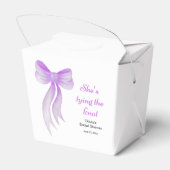 Ballotins Noce de mariage avec un nœud papillon violet  (Arrière)