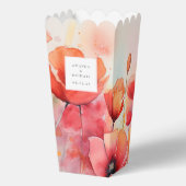 Ballotins Noces de coquelicots aquarelle rouge dans un champ (Verso)