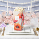 Ballotins Noces de coquelicots aquarelle rouge dans un champ<br><div class="desc">Boîtes de maïs soufflé avec une belle image aquarelle. Un champ de fleurs rouges avec de jolies gouttes et taches aquarelles.</div>