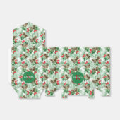 Ballotins Noël à feuillage persistant et pinecones motif (Déplié)