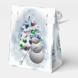 Ballotins Noël à la balle de golf de Snowman