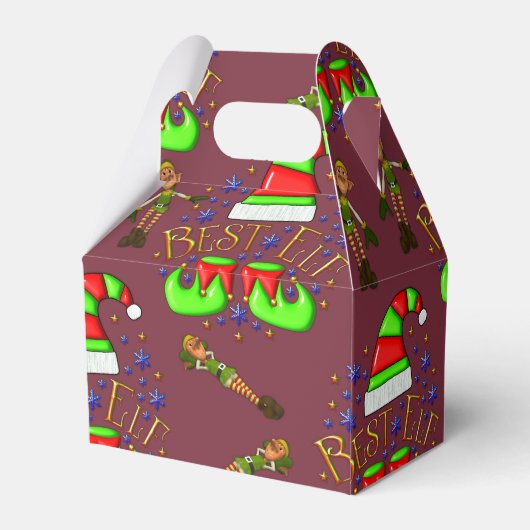 Ballotins Noël aux elfes mignons (Arrière)