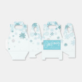 Ballotins Noël aux flocons de neige bleus (Déplié)