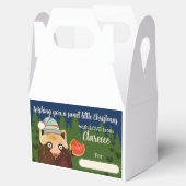 Ballotins Noël boîte de gâterie de biscuits personnalisés (Ouvert)