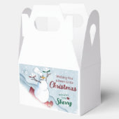 Ballotins Noël boîte de gâterie de biscuits personnalisés (Ouvert)