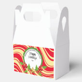 Ballotins Noël boîte de gâterie de biscuits personnalisés (Ouvert)