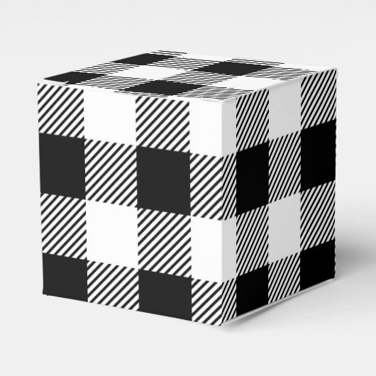 Ballotins Noël classique Buffalo chèque plaid motif B&W (Verso)